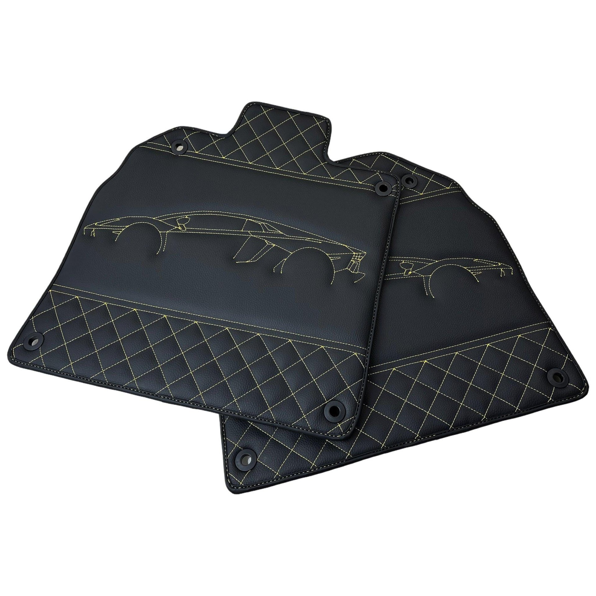 Leather Floor Mats for Lamborghini Aventador SV SVJ - AutoWin
