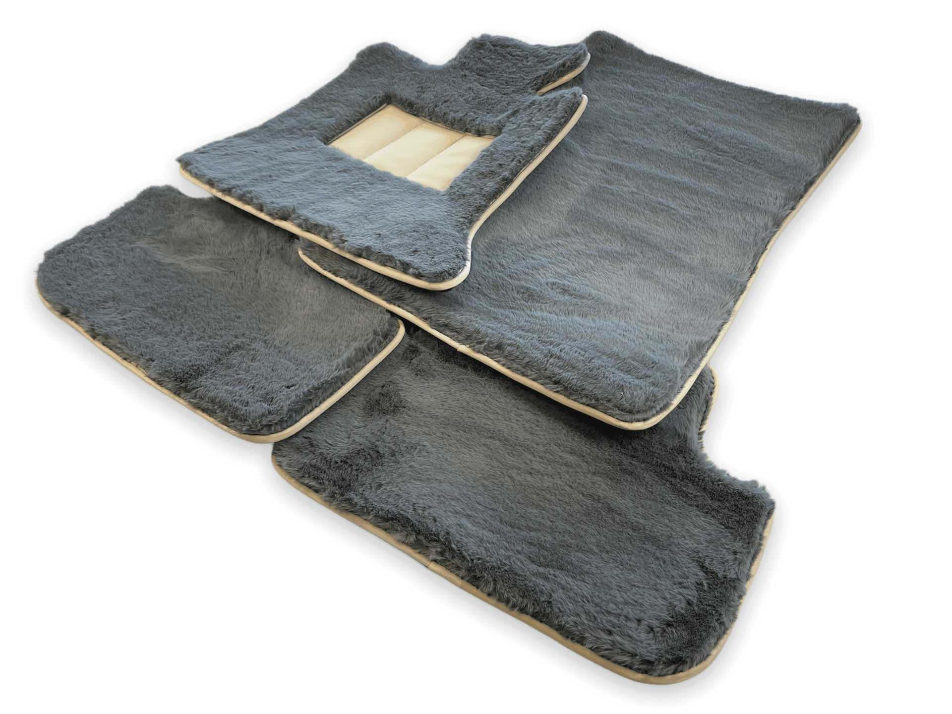 Sheepskin Floor Mats For Rolls Royce Spectre (2023-2024) ER56 Design Brand - AutoWin