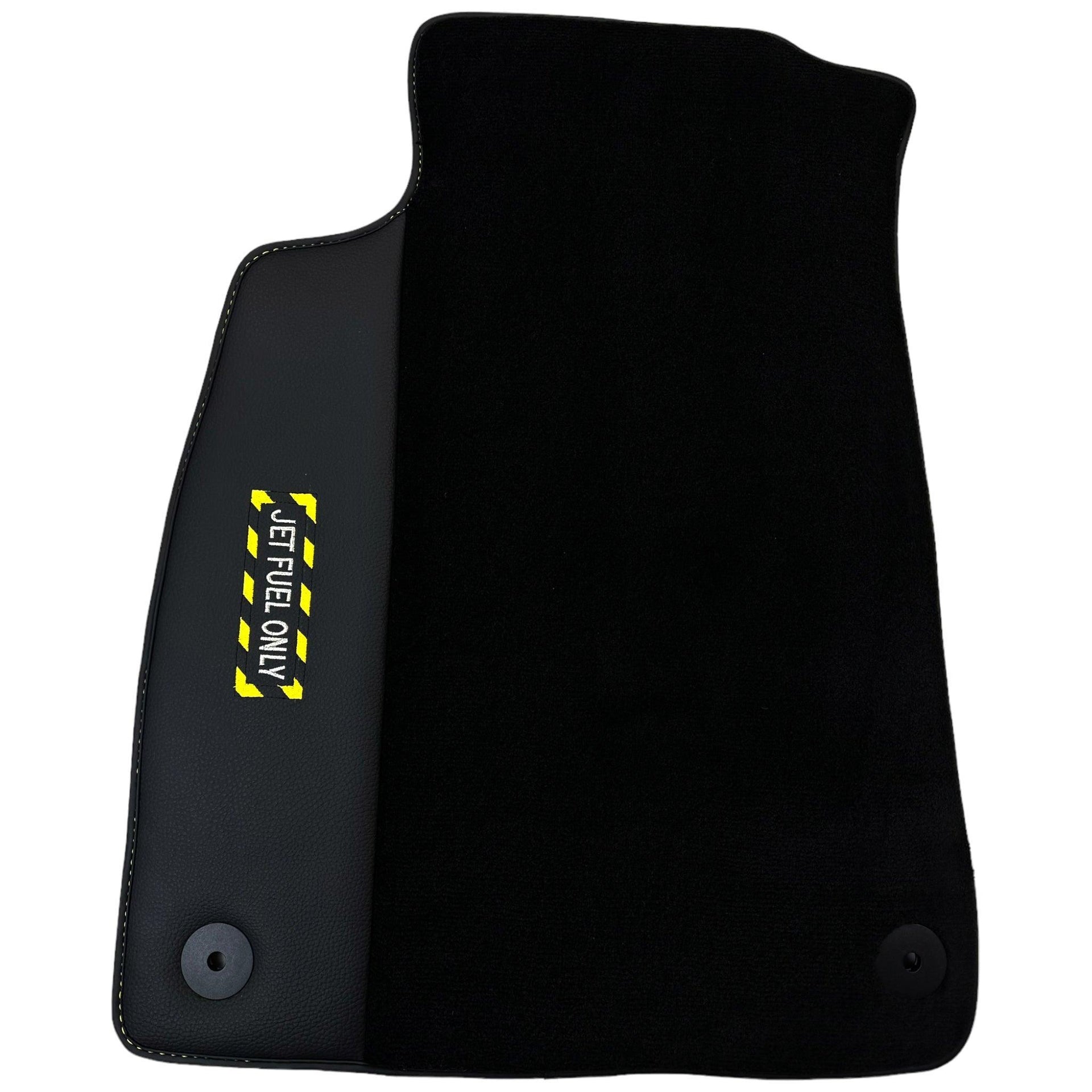 Black Floor Mats for Audi A3 - 5-door Sportback Hybrid (2021 - 2024) | Fighter Jet Edition - AutoWin