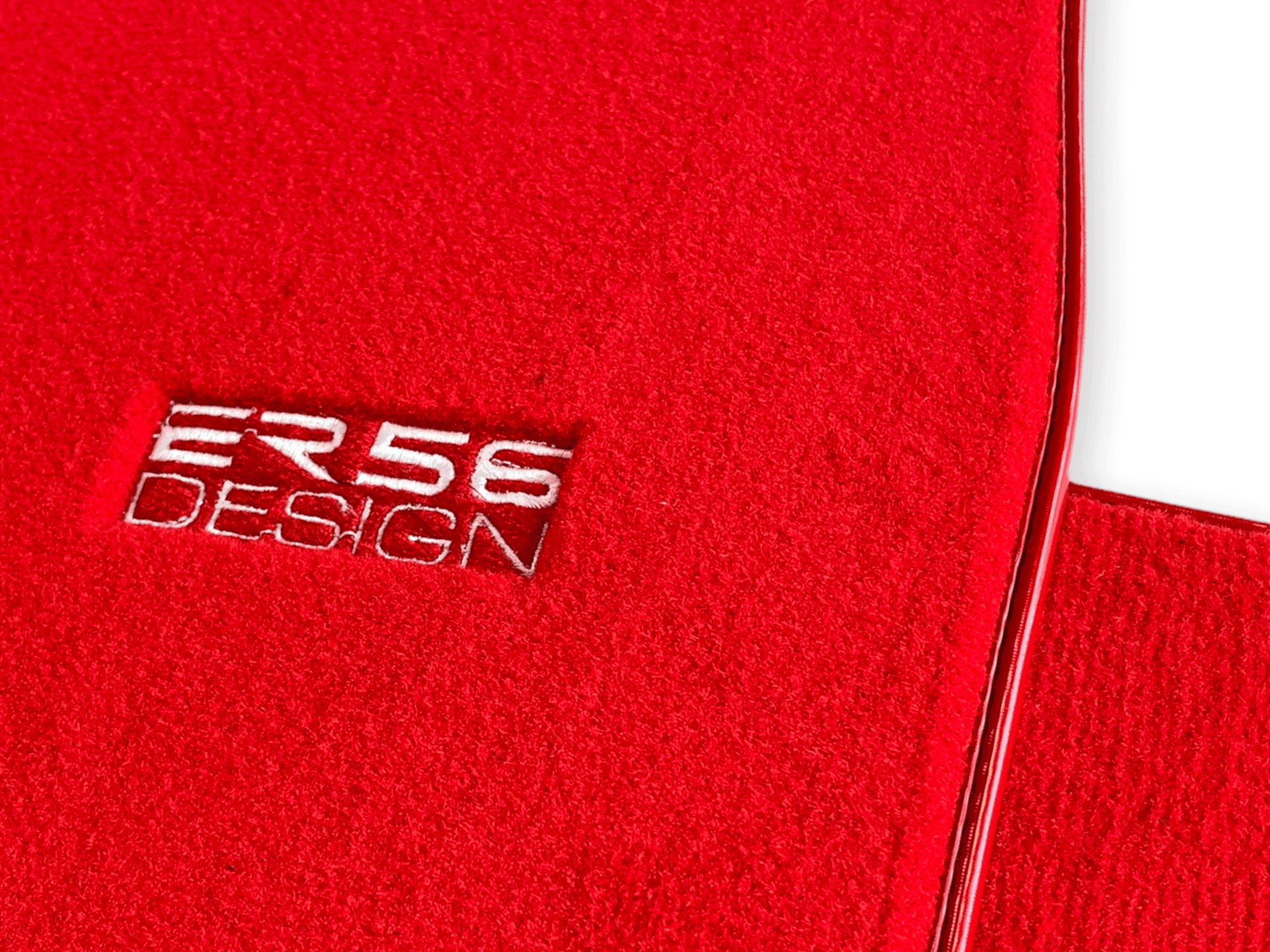 Floor Mats For Tesla Model S Red Tailored Carpets ER56 Design - AutoWin