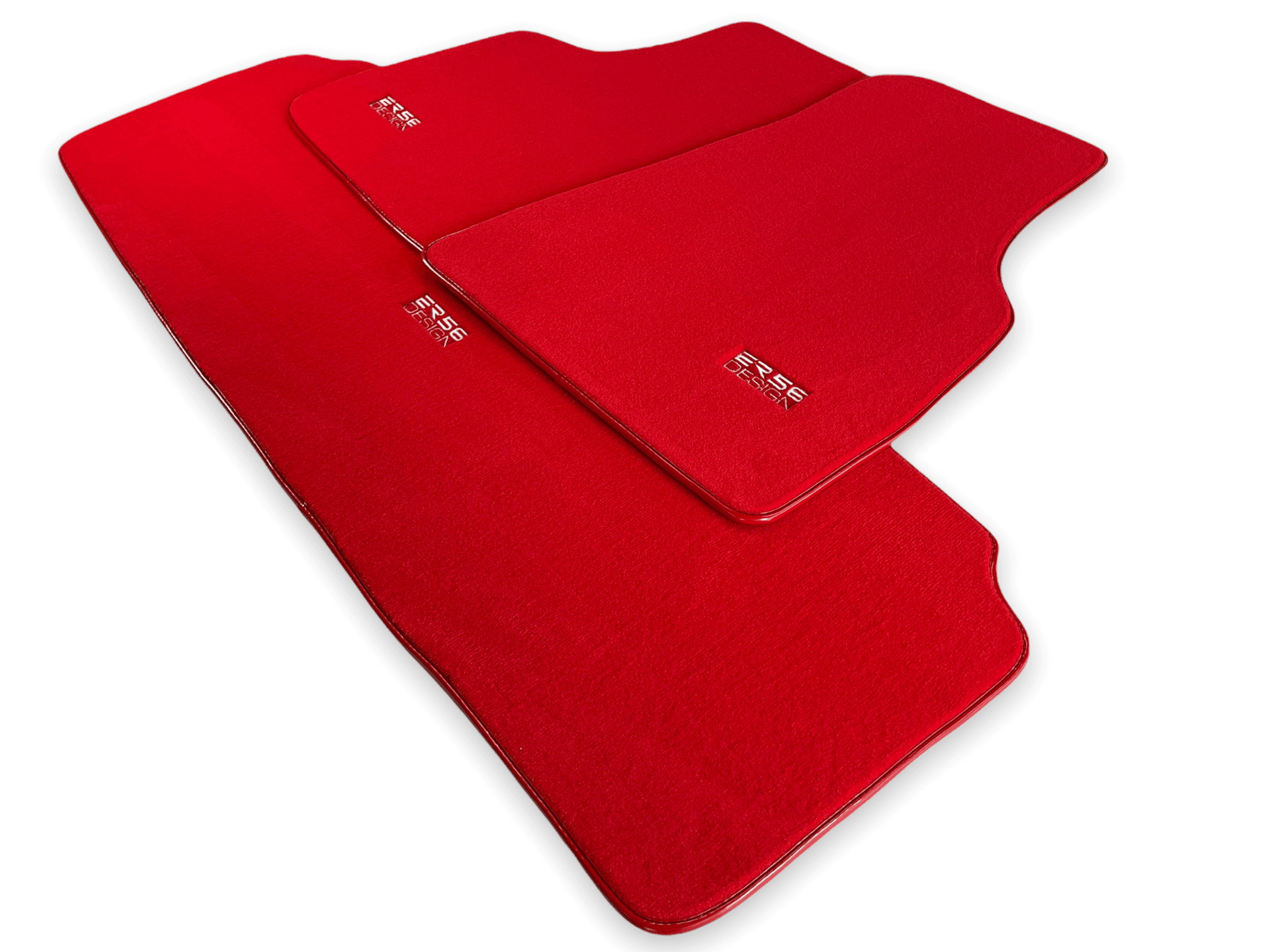 Floor Mats For Tesla Model S Red Tailored Carpets ER56 Design - AutoWin
