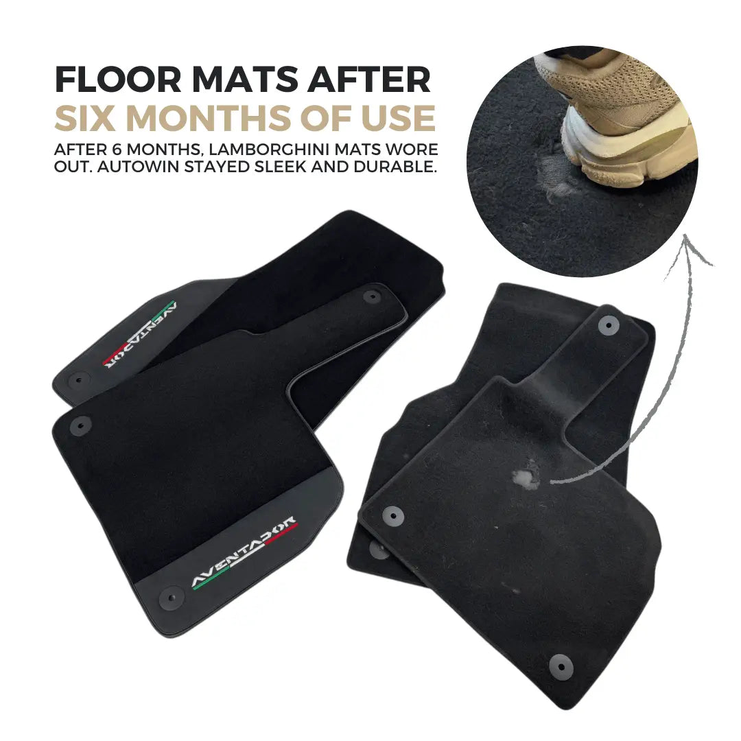 AutoWin Floor Mats vs. OEM Lamborghini Original