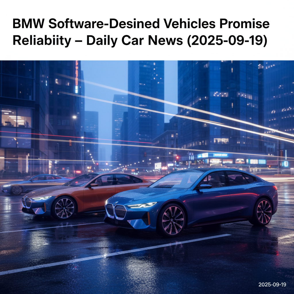 BMW Software-definierte Fahrzeuge versprechen Zuverlässigkeit – Tägliche Auto-Nachrichten (19.09.2025)