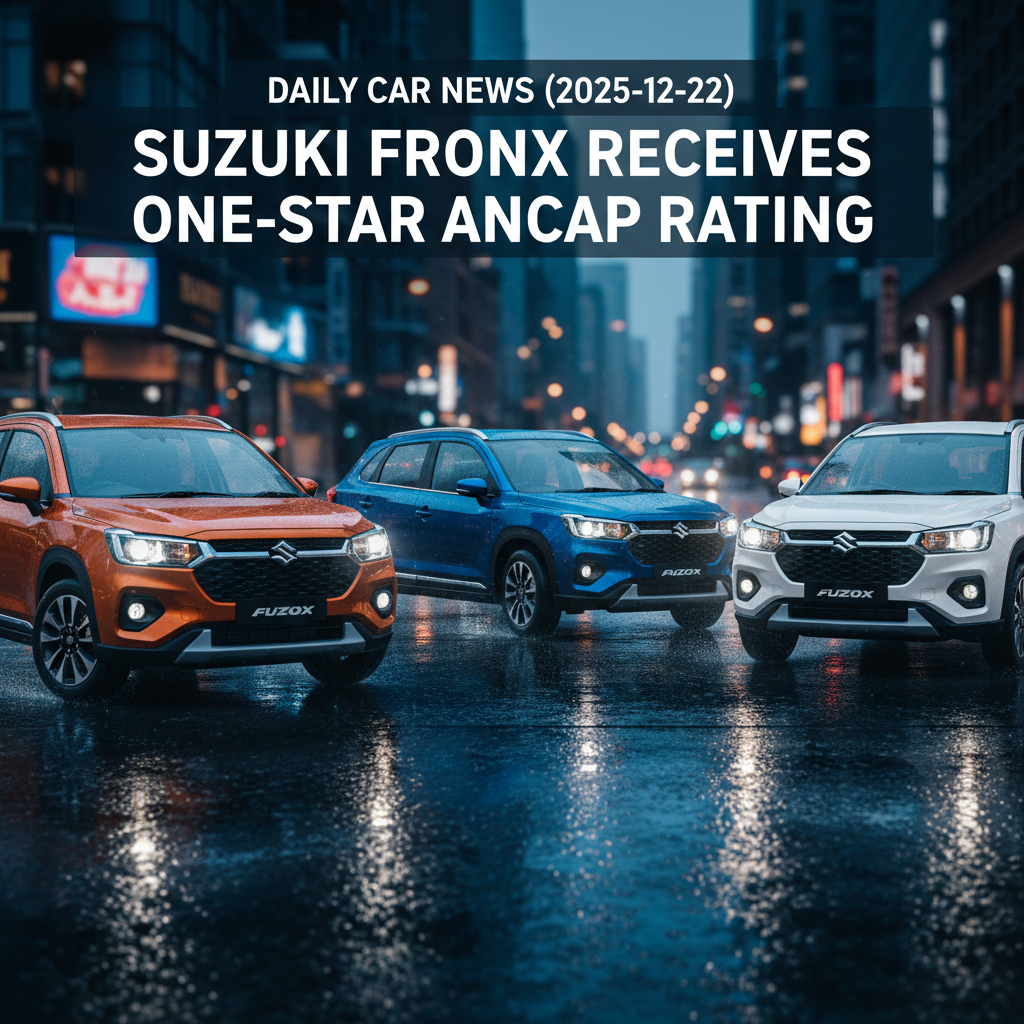Suzuki Fronx Receives One-Star ANCAP Rating – Daily Car News (2025-12-22)