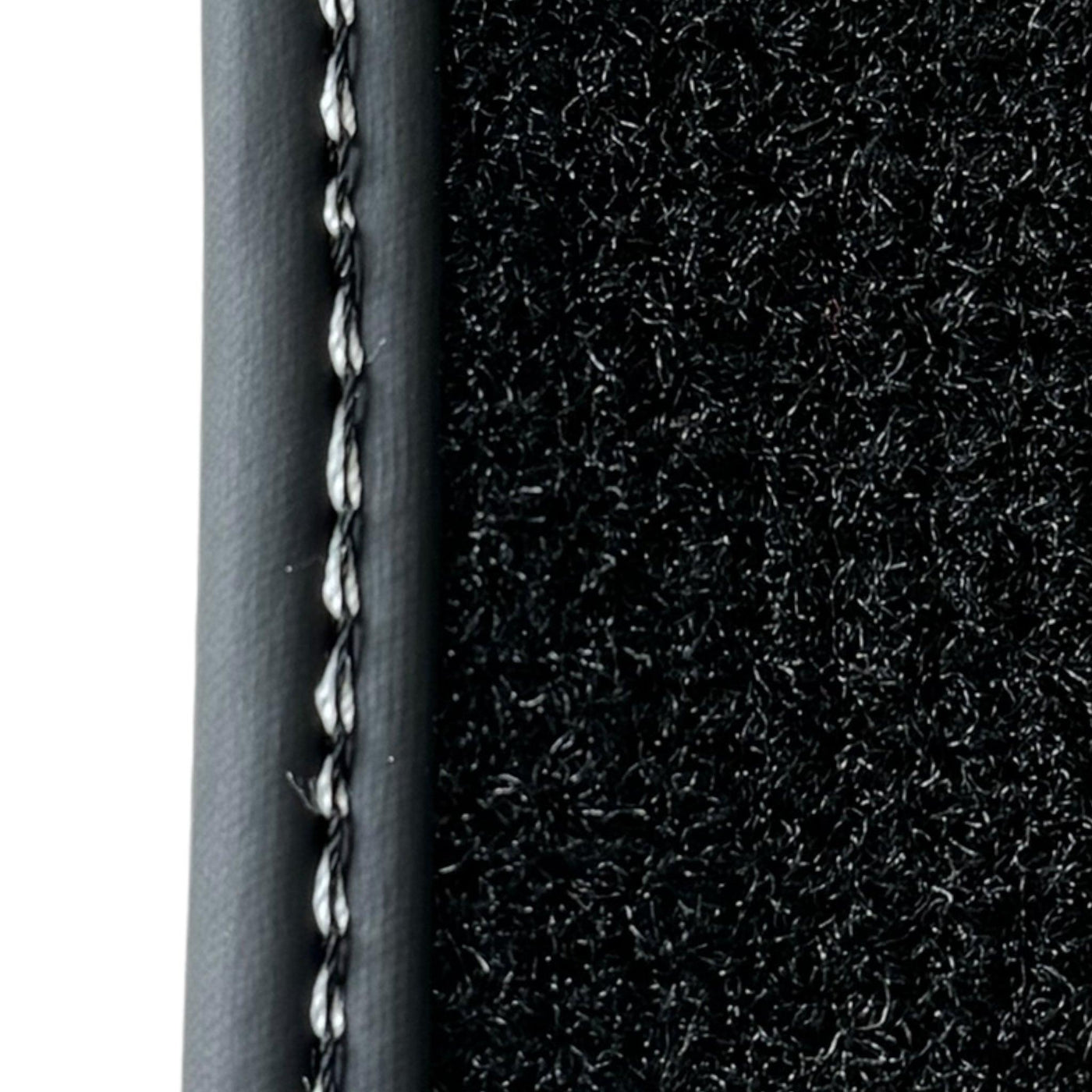 Black Floor Mats for Porsche 981 Boxster (2013-2016) with Red Alcantara Leather - AutoWin