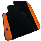Floor Mats for Rolls Royce Phantom Drophead Coupe with Orange Leather - AutoWin