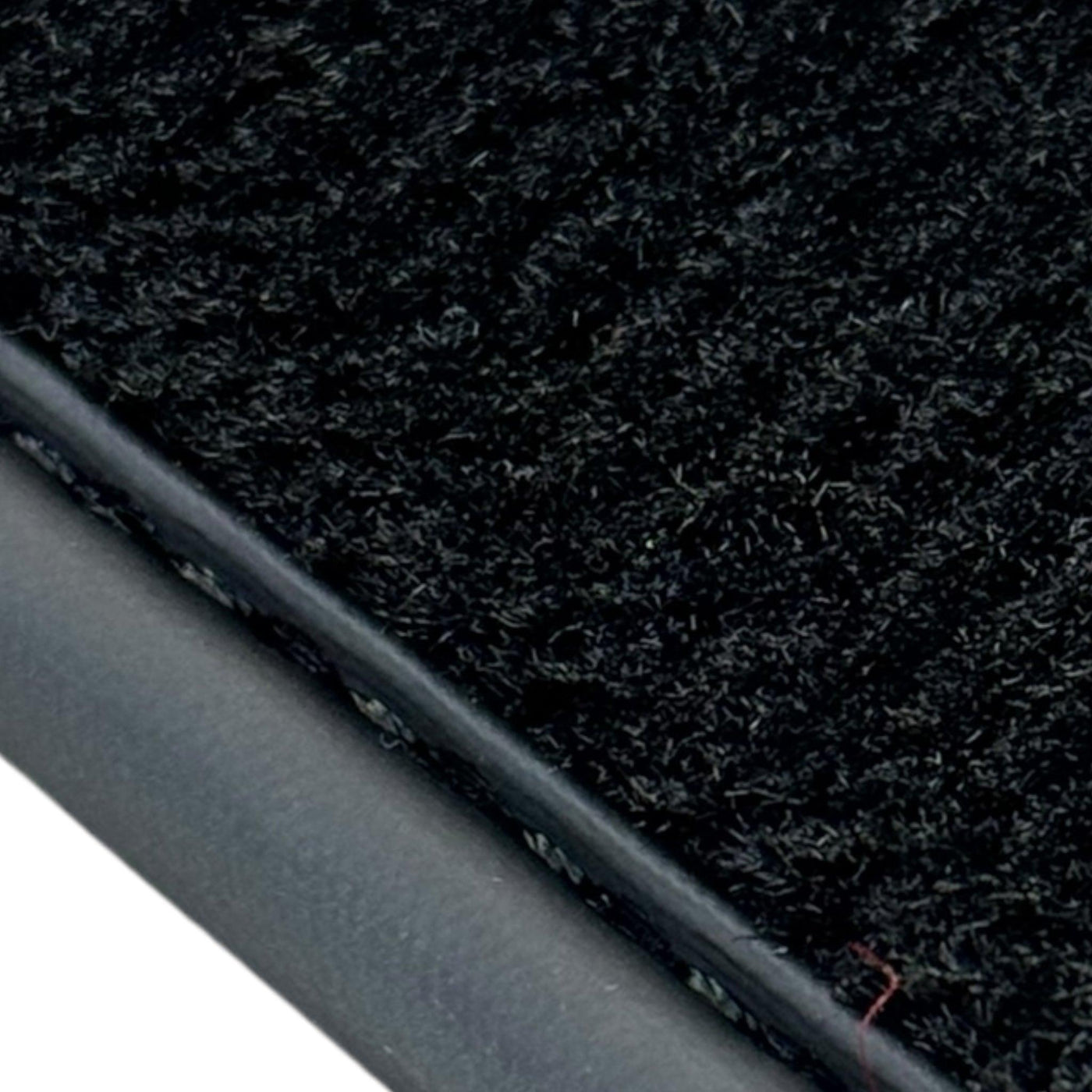 Black Floor Mats for Rolls Royce Cullinan with Black Leather - AutoWin