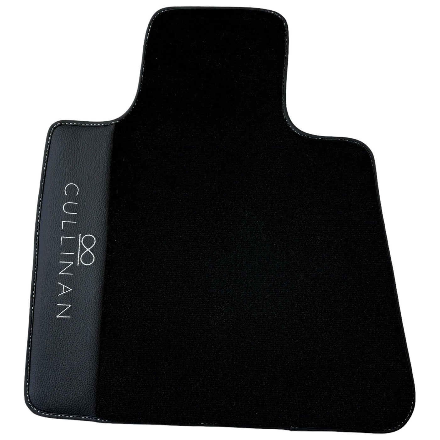 Black Floor Mats for Rolls Royce Cullinan with Black Leather - AutoWin