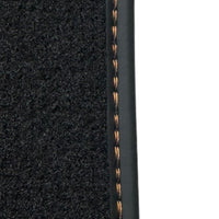 Floor Mats for Rolls Royce Wraith (2013–2023) with Orange Leather - AutoWin