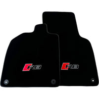 Black Floor Mats for Audi R8 (2015-2024) with Black Trim - AutoWin