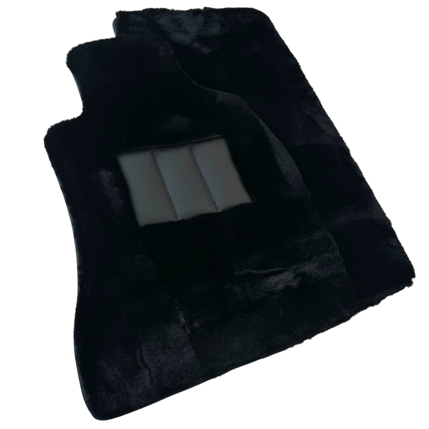 Black Sheepskin Floor Floor Mats For BMW 7 Series G12