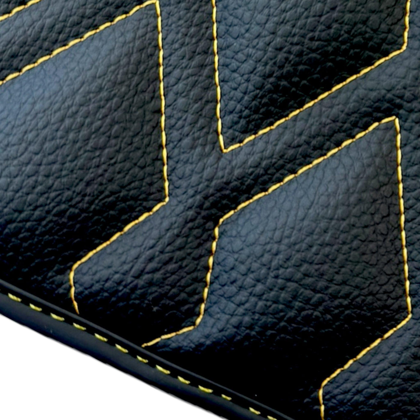 Black Leather Floor Mats for Rolls-Royce Phantom VIII (2017-2024) ER56 Design - AutoWin