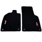 Black Floor Mats for Audi R8 (2015-2024) with Black Trim