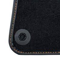 Floor Mats for Rolls Royce Phantom Drophead Coupe with Orange Leather - AutoWin