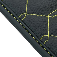 Floor Mats for Lamborghini Huracan Leather Yellow Stitching