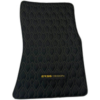 Black Leather Floor Mats for Rolls-Royce Shadow (1965-1977) ER56 Design - AutoWin