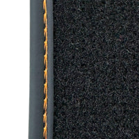 Black Floor Mats for Lamborghini Aventador SV | Orange Edition - AutoWin
