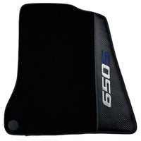 Black Floor Mats for McLaren 650S with Carbon | Right Hand Drive - AutoWin