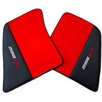 Red Floor Mats for Ferrari 296 GTB (2022-2024) with Leather - AutoWin