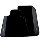Black Floor Mats for Rolls Royce Phantom Sedan (2003-2016) with Black Leather - AutoWin