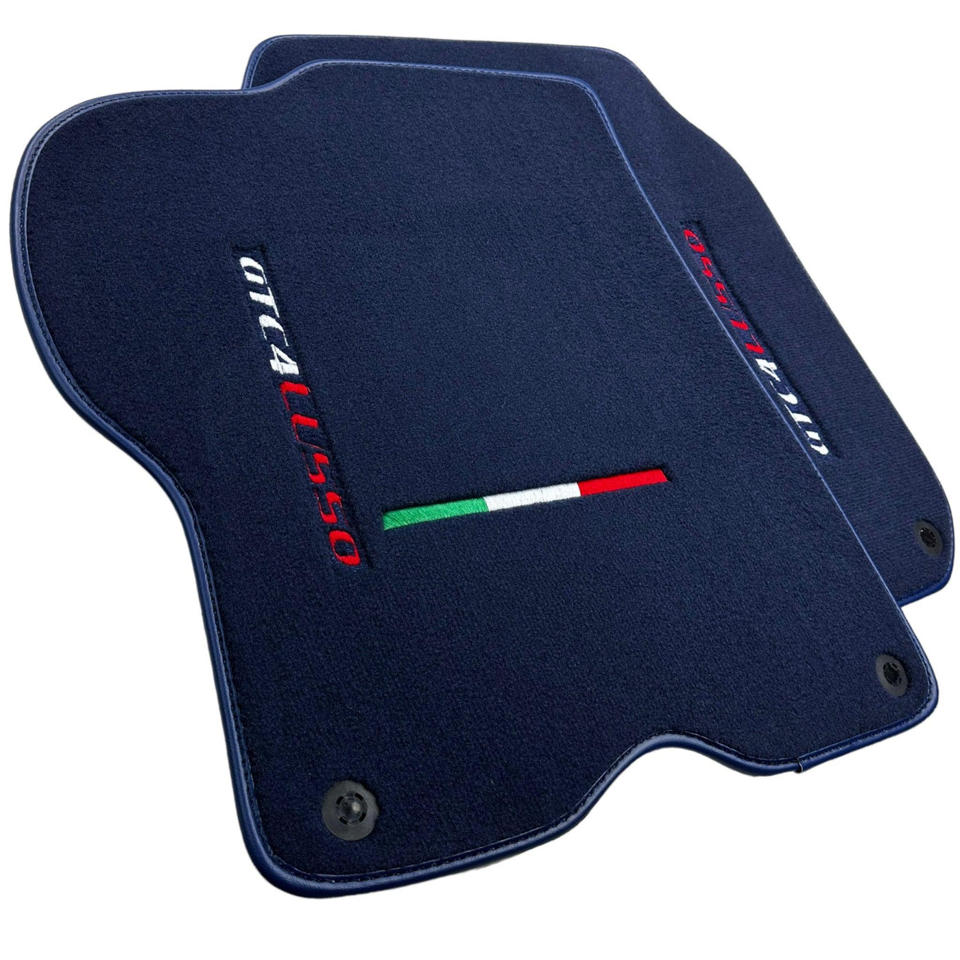 Dark Blue Floor Mats For Ferrari GTC4 Lusso (2016-2023) Italian Edition - AutoWin