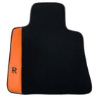 Floor Mats for Rolls Royce Wraith (2013–2023) with Orange Leather - AutoWin