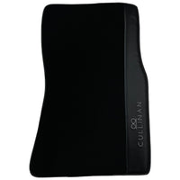 Black Floor Mats for Rolls Royce Cullinan with Carbon Fiber Leather - AutoWin