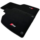 Black Floor Mats for Audi R8 (2015-2024) with Black Trim