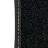 Floor Mats for Rolls Royce Wraith (2013–2023) with Orange Leather - AutoWin