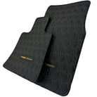 Black Leather Floor Mats for Rolls-Royce Ghost Series II (2021-2024) ER56 Design - AutoWin