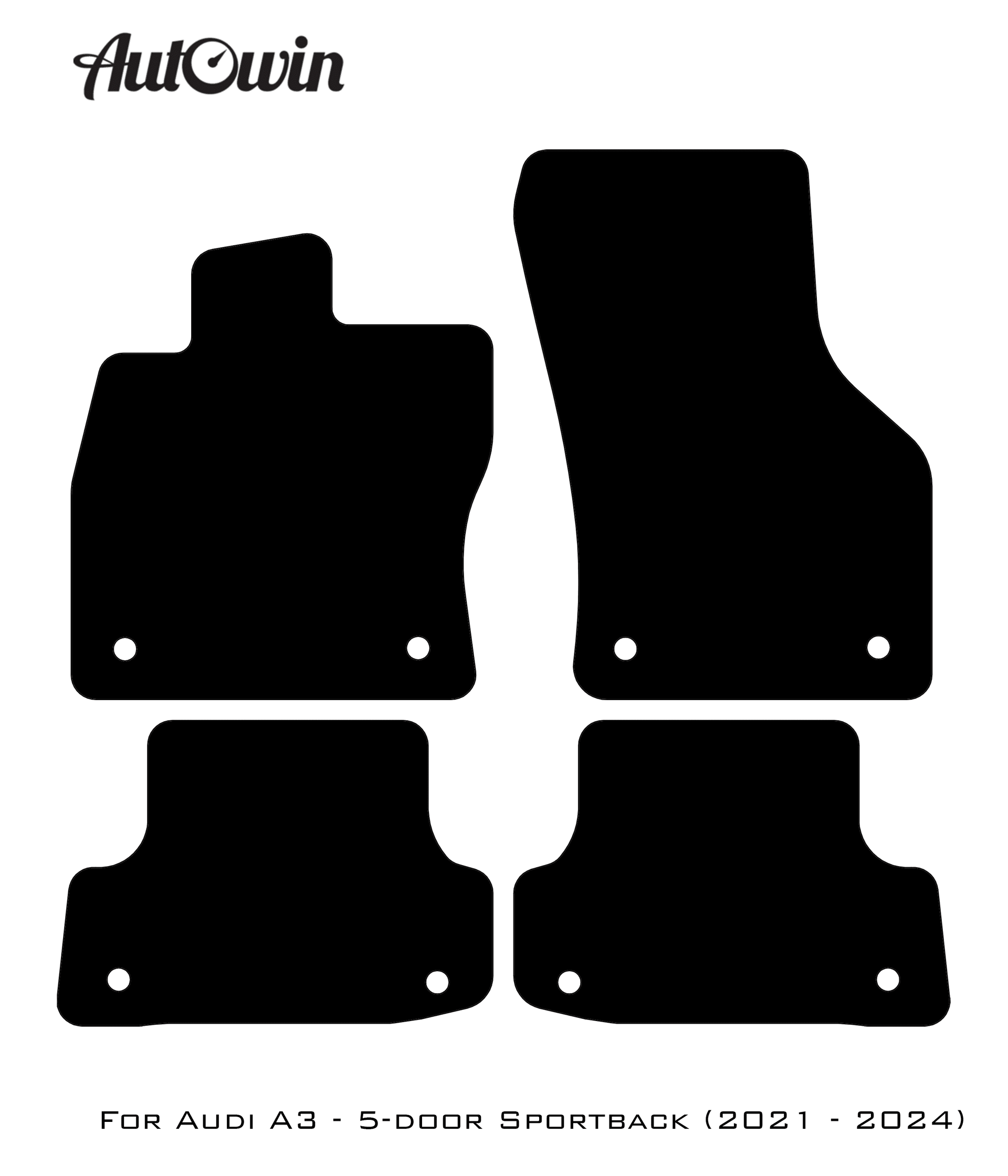 Floor Mats for Audi A3 - 5-door Sportback (2021 - 2024) - AutoWin