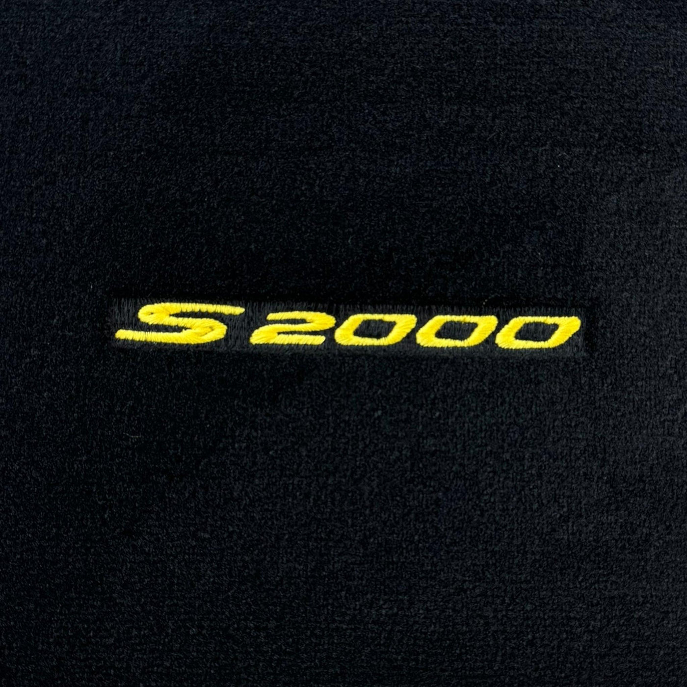 Floor Mats for Honda S2000 (1999–2004) Black Tailored with Yellow S2000 Logo - AutoWin