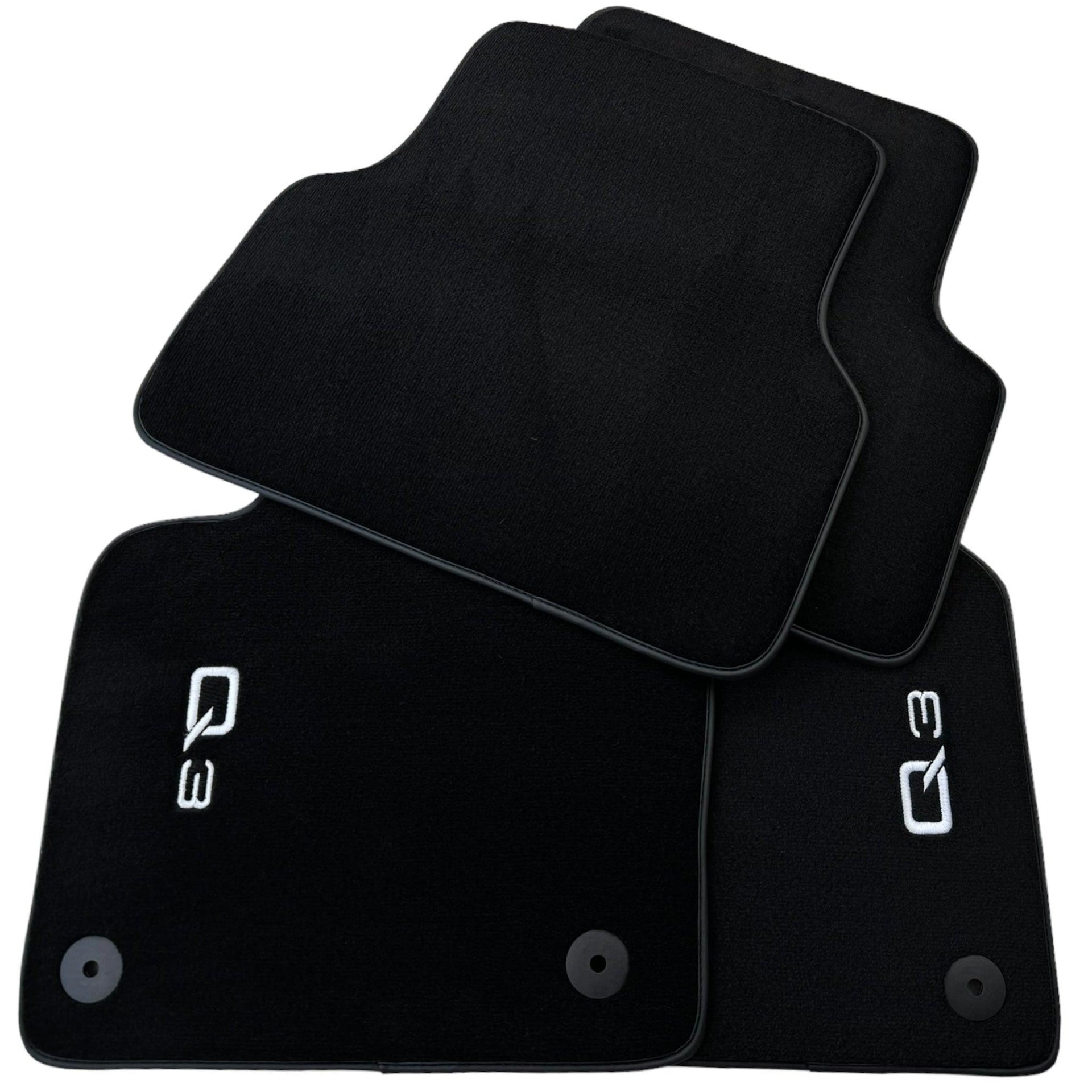 Black Floor Mats for Audi Q3 F3 Sportback (2018-2024) - AutoWin