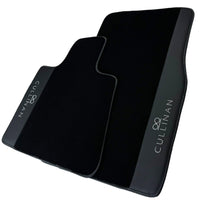 Black Floor Mats for Rolls Royce Cullinan with Black Leather - AutoWin