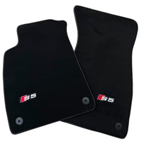 Black Floor Mats for Audi S5 2-door Convertible (2007-2024) - AutoWin