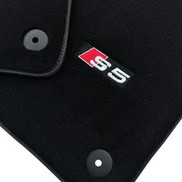 Black Floor Mats for Audi S5 2-door Convertible (2007-2024) - AutoWin