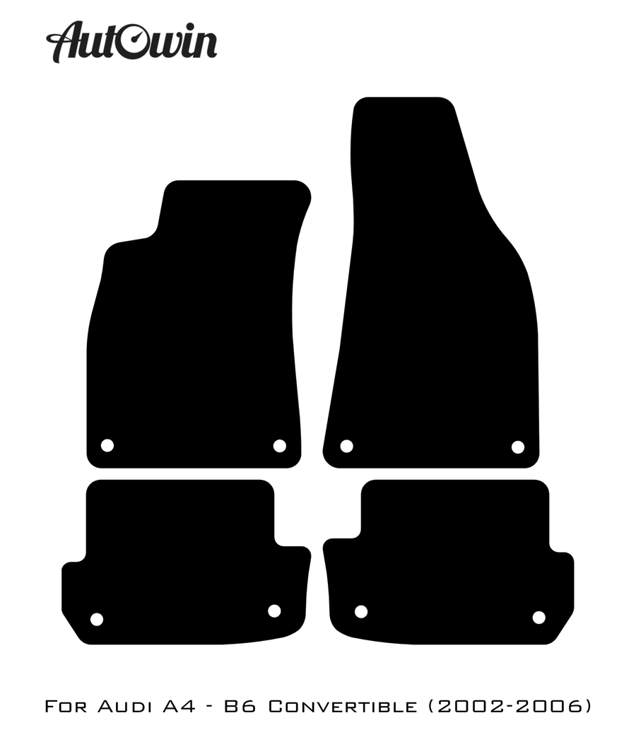 Floor Mats for Audi A4 - B6 Convertible (2002-2006) - AutoWin