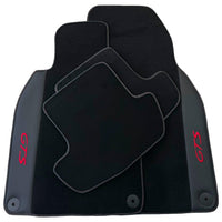 Black Floor Mats for Porsche 911 - 992 GTS (2019-2024) with Leather - AutoWin