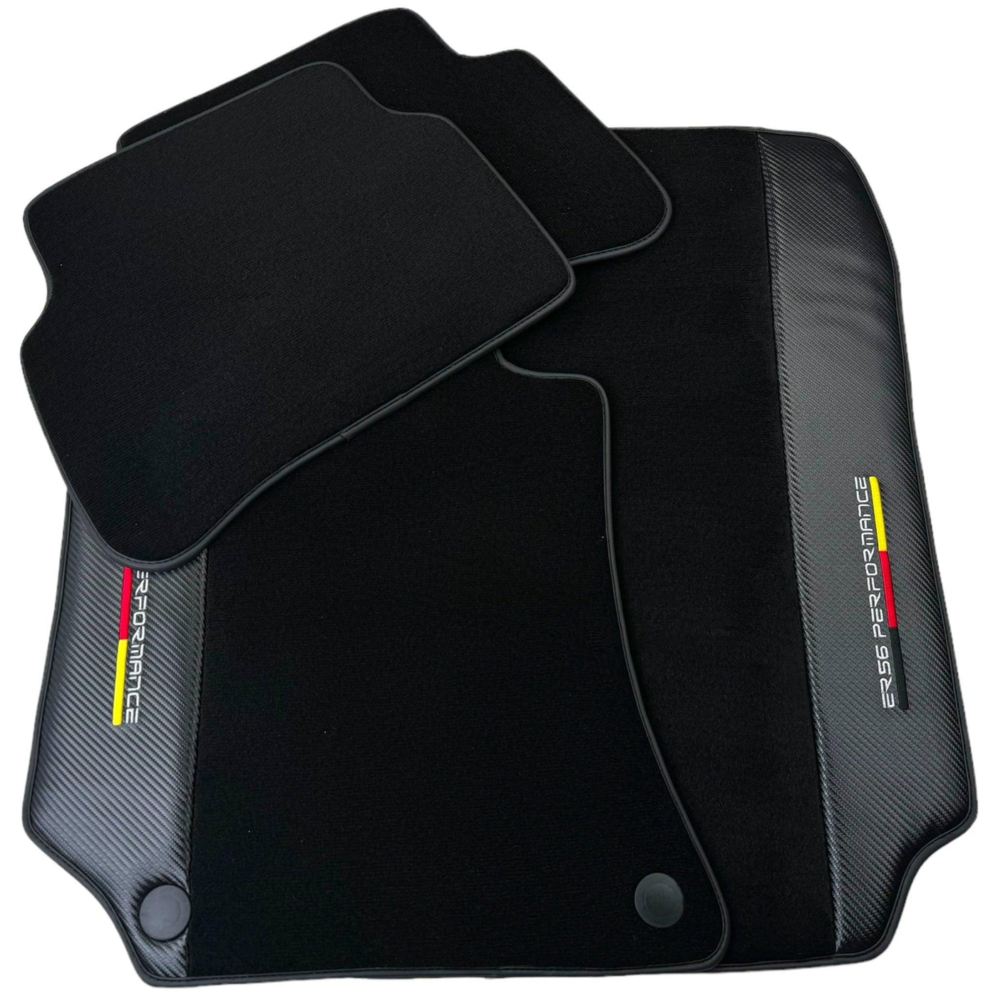 Black Floor Mats for Mercedes Benz CLS-Class C218 Coupe with Carbon | ER56 Performance - AutoWin