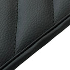 Black Leather Floor Mats for Rolls Royce Ghost Series II (2021-2024) ER56 Design - AutoWin