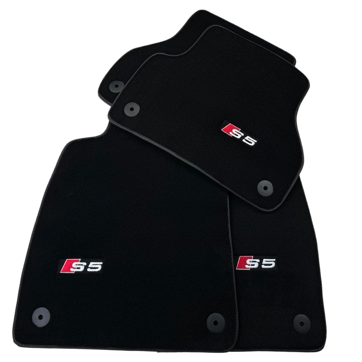 Black Floor Mats for Audi S5 2-door Convertible (2007-2024) - AutoWin