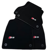 Black Floor Mats for Audi S5 2-door Convertible (2007-2024) - AutoWin