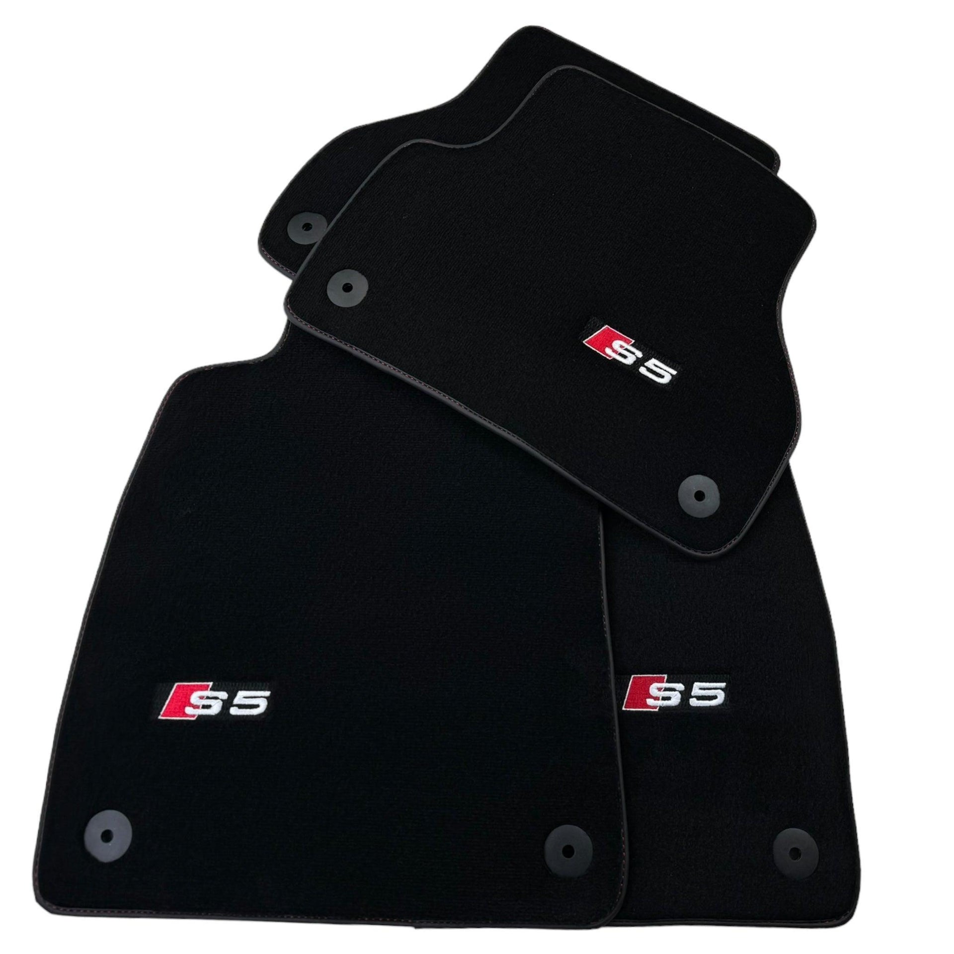 Black Floor Mats for Audi S5 5-door Fastback Sedan (2007-2024) - AutoWin