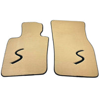 Beige Floor Mats for Mini Cabrio R52 Convertible (2004-2009) - AutoWin