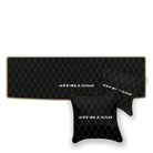 Luxury Black Leather Floor Mats for Ferrari Roma (2021-2024)