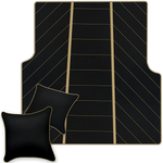 Luxury Black Leather Floor Mats for Rolls Royce Dawn 2016-2023