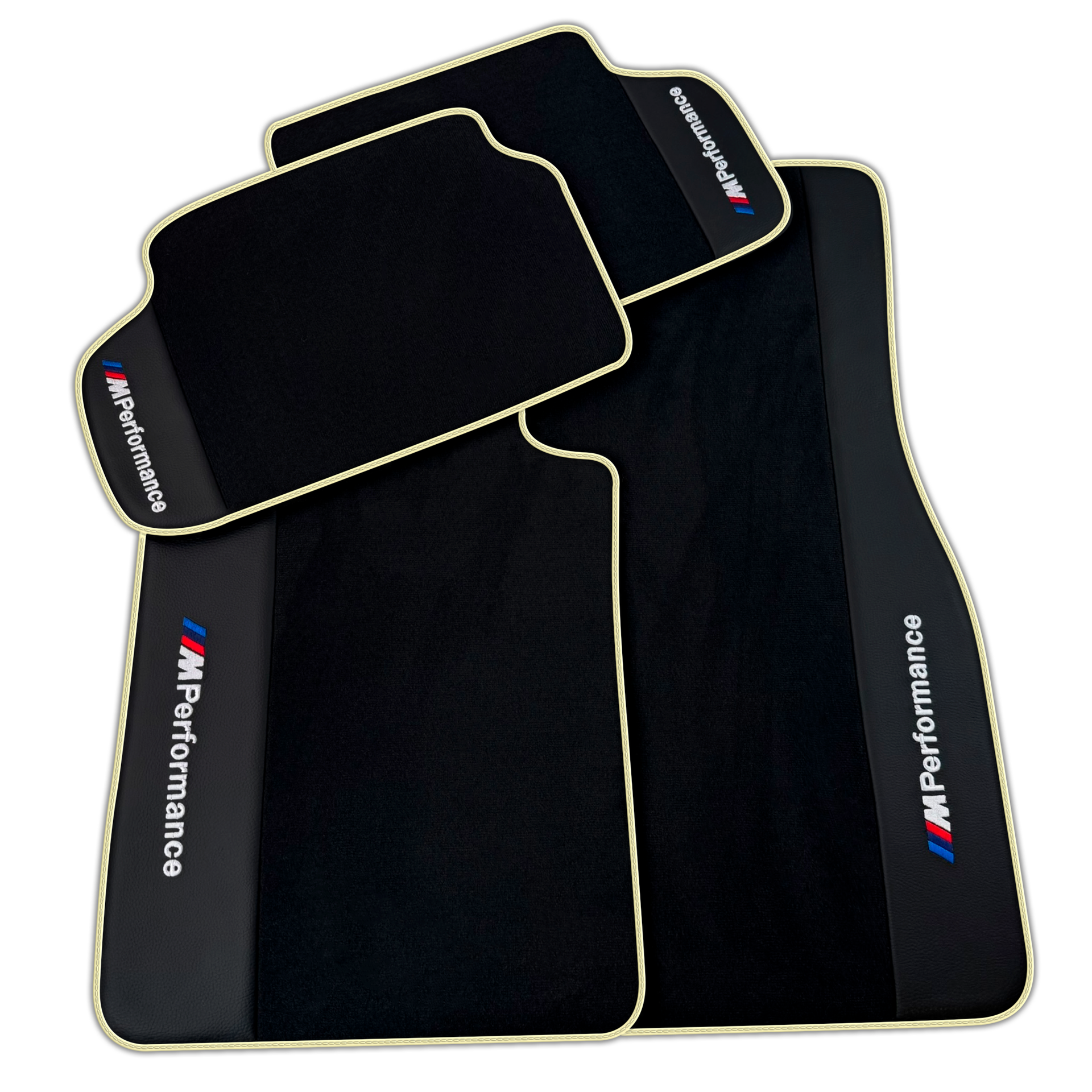 BMW 5 Series G30 Black Mats with Premium Leather & M Performance