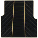 Luxury Black Leather Floor Mats for Rolls Royce Dawn 2016-2023