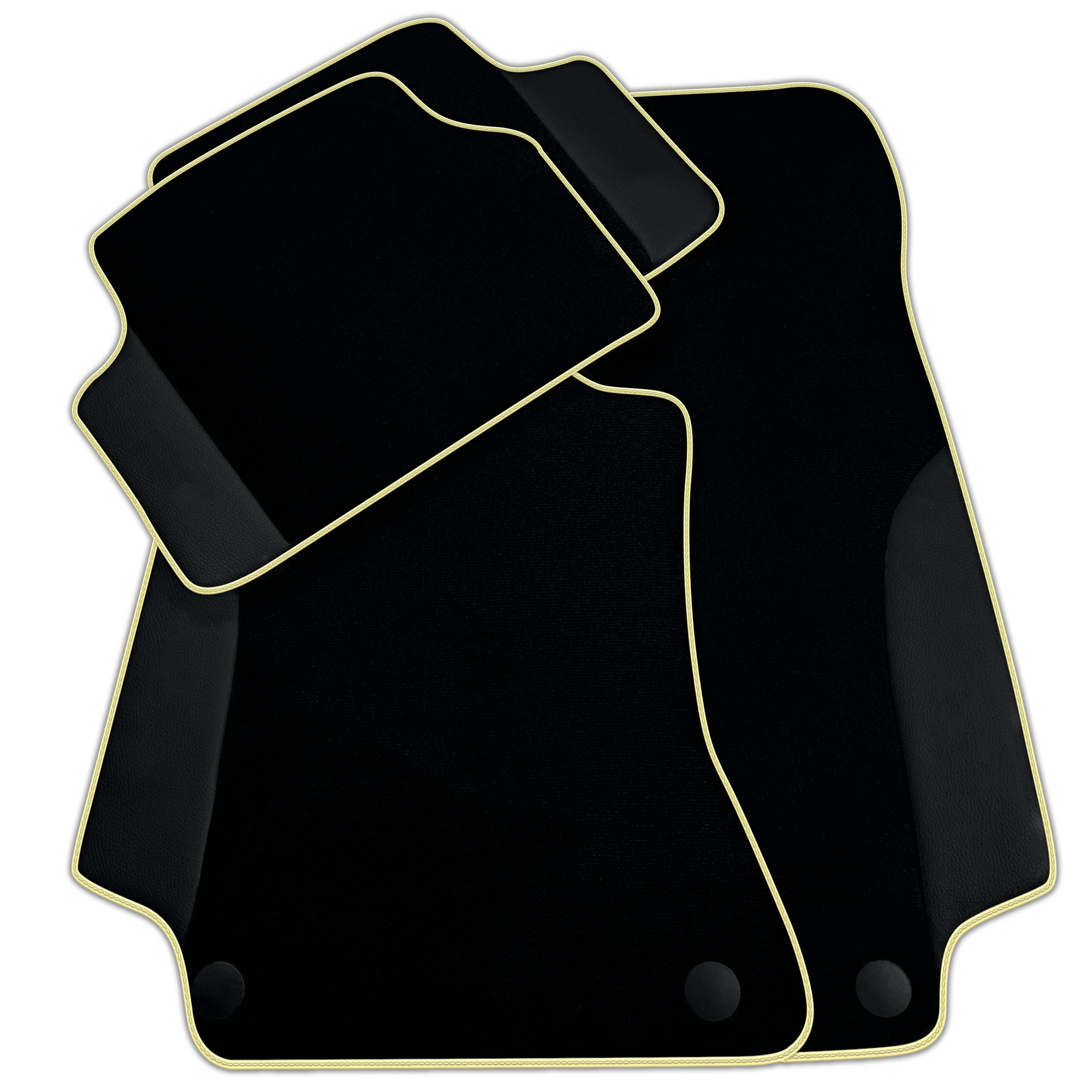 Customizable Black Floor Mats For Mercedes Benz S-Class C126 Coupe (1981-1991)