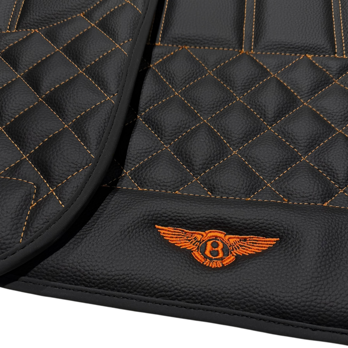 Black Floor Mats for Bentley Continental GTC (2018-2027) with Leather | Various Trim Colors